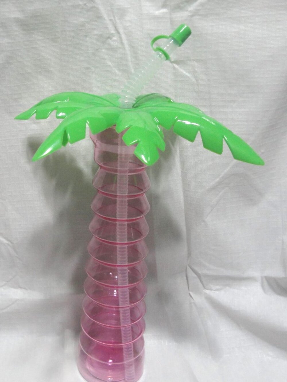 Pink Palm Tree Light Up Tumbler – Plastic Cup - Party Drinkware